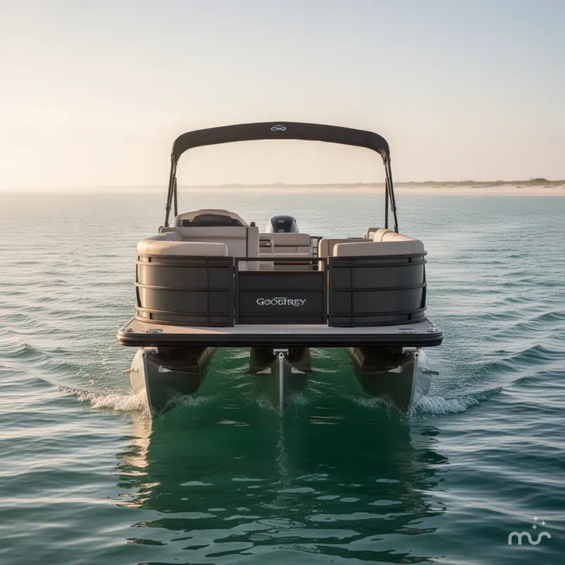 Slide: The Image of Godfrey Sweetwater 22' Flip Lounge Tritoon - 2286 SFLC 2025 - 2