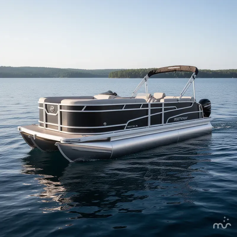 Slide: The Image of Princecraft Vectra 23 RL Lounge Swingback Pontoon & Mercury 4- 2025 - 0