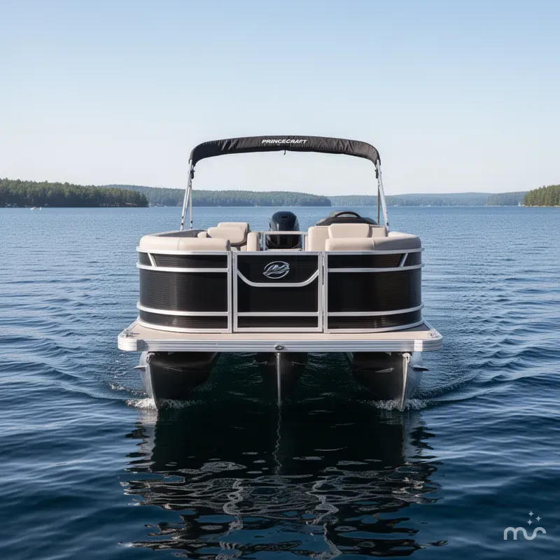 Slide: The Image of Princecraft Vectra 23 RL Lounge Swingback Pontoon & Mercury 4- 2025 - 1
