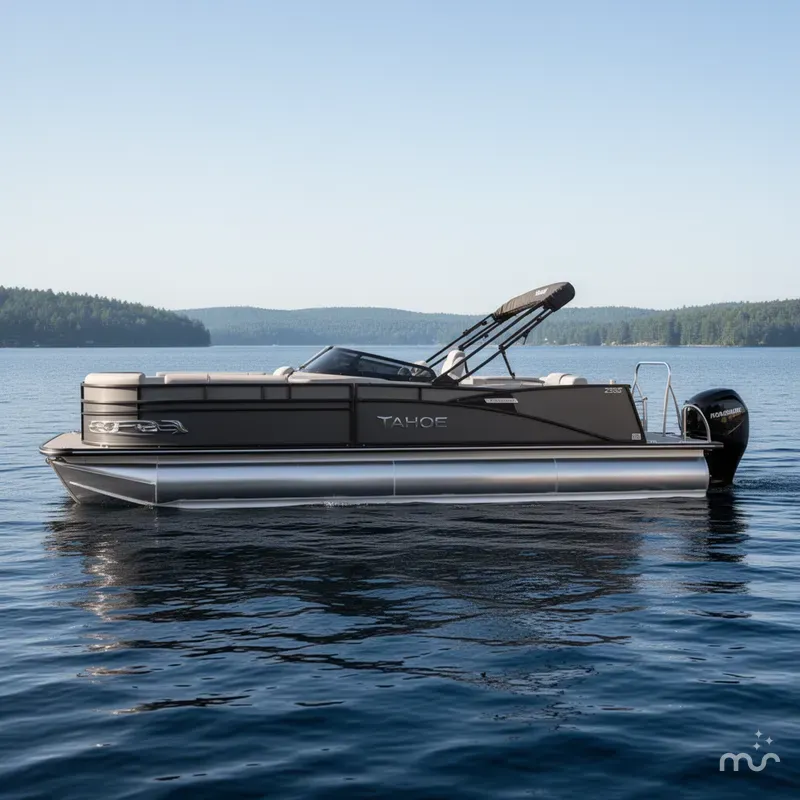 Slide: The Image of Tahoe Cascade 2585 Elite Windshield Tritoon & 250HP 4-St 2025 - 0