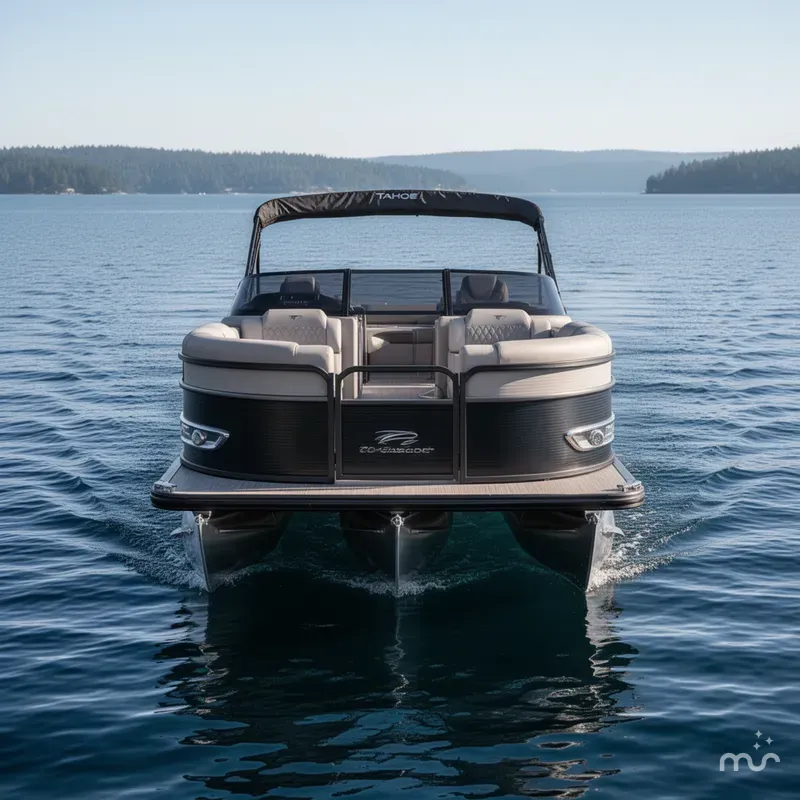 Slide: The Image of Tahoe Cascade 2585 Elite Windshield Tritoon & 250HP 4-St 2025 - 1