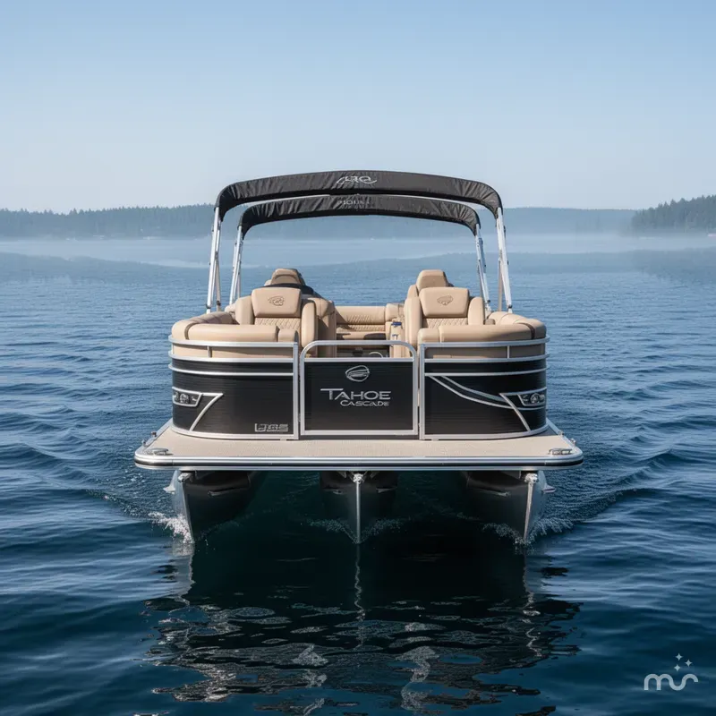 Slide: The Image of Tahoe Cascade 2385 Swingback (VRL) Tritoon & Honda 4-Str 2025 - 1
