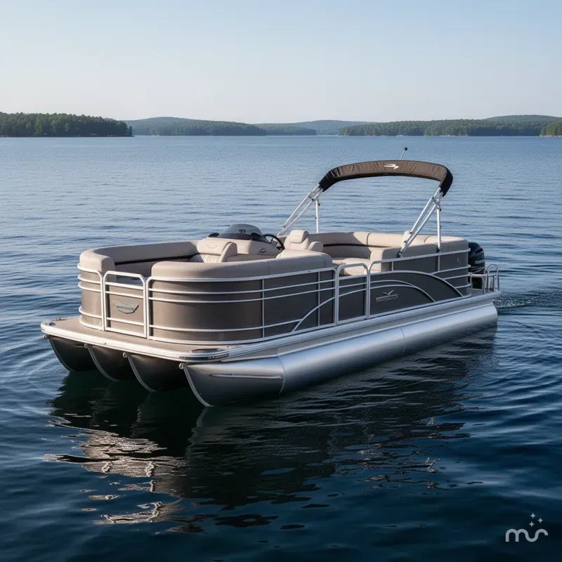 Slide: The Image of Bennington M Swingback 22 MSB Tritoon 2025 - 2