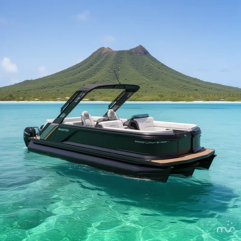 The Image of Manitou EXPLORE 24' WITH 6' MAX DECK NAVIGATOR WITH DUAL 150hp ROTAX STEALTH MOTORS 2025 - 0