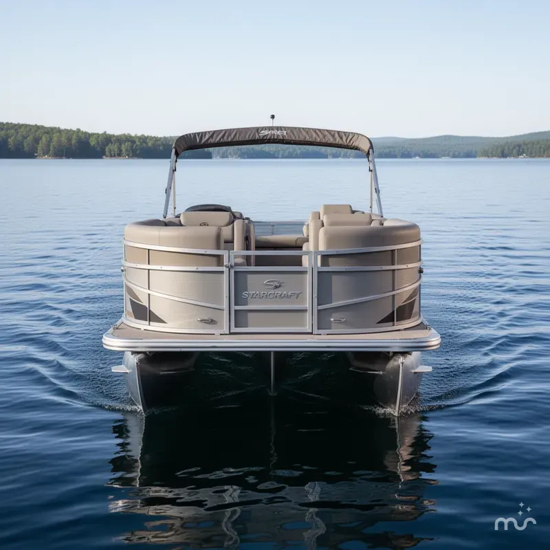 Slide: The Image of Starcraft LX 18 R Quad Lounger Pontoon 2023 - 2