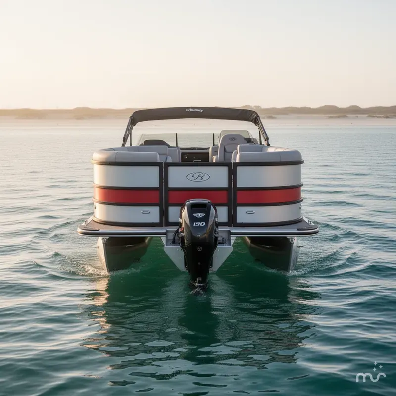 Slide: The Image of Bentley Pontoons Legacy Navigator 2025 - 2