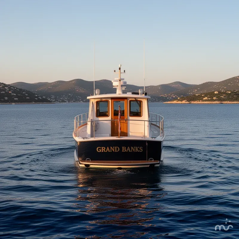 Slide: The Image of Grand Banks 38 Eastbay HX 2001 - 3