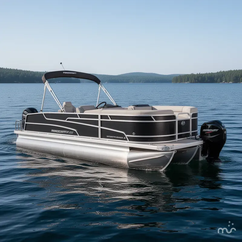 Slide: The Image of Princecraft 21 Sportfisher 2RS Fish & Cruise Pontoon & Mercury 2025 - 0