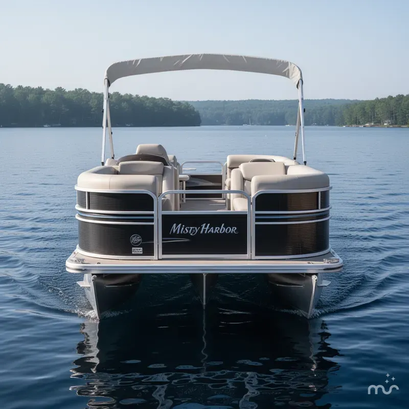Slide: The Image of Misty Harbor 2185 Grand Misty Pontoon & 90HP Mercury Fourstroke 2011 - 1