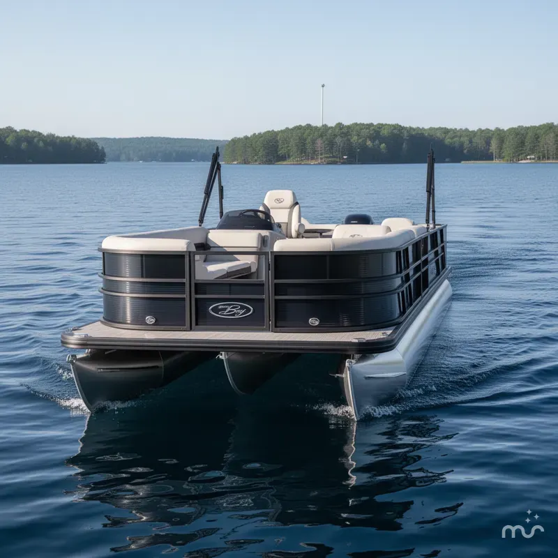 Slide: The Image of Montego Bay 8522 Fish & Cruise Deluxe Pontoon & Honda 4-Stroke 2025 - 1
