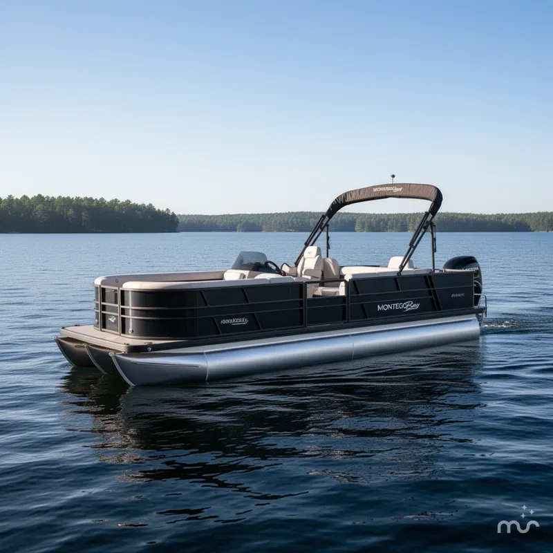Slide: The Image of Montego Bay 8522 Fish & Cruise Deluxe Pontoon & Honda 4-Stroke 2025 - 2