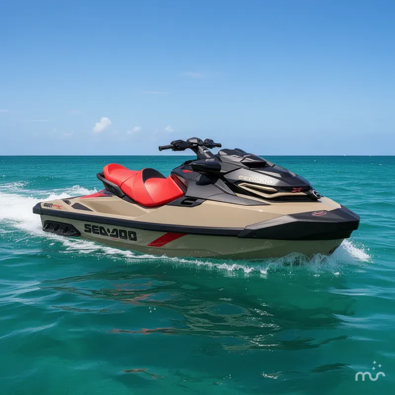Slide: The Image of Sea-Doo RXT-X™ 325 Metallic Tan / Lava Red Premi 2025 - 0