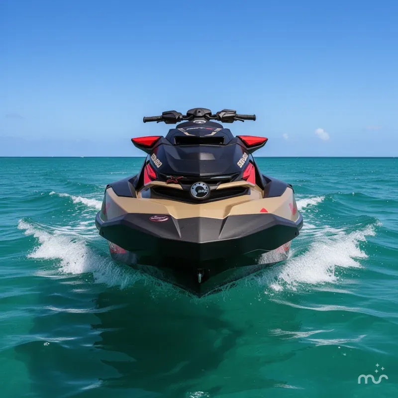 Slide: The Image of Sea-Doo RXT-X™ 325 Metallic Tan / Lava Red Premi 2025 - 1