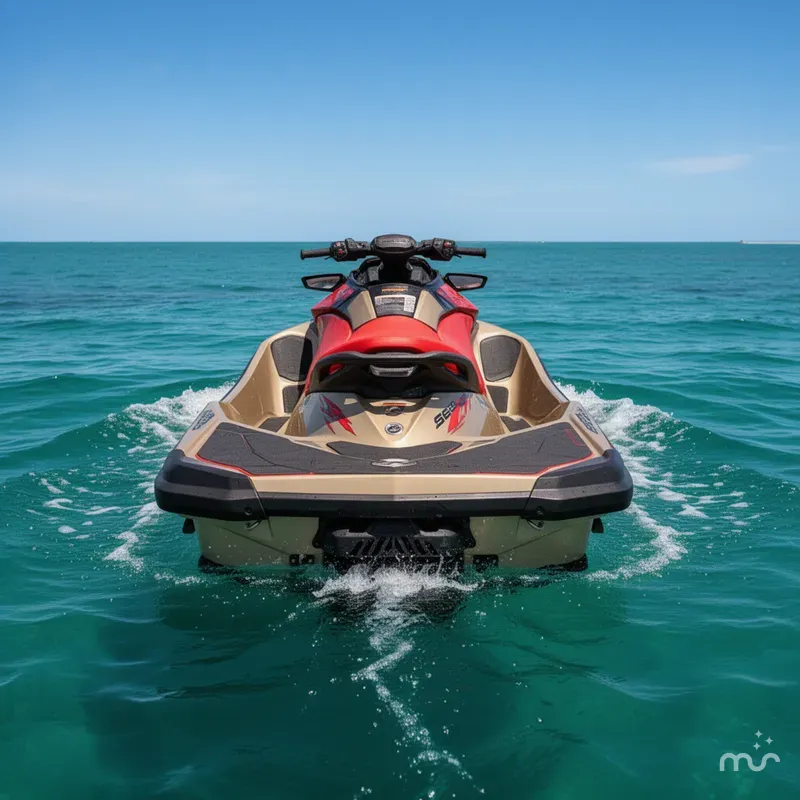 Slide: The Image of Sea-Doo RXT-X™ 325 Metallic Tan / Lava Red Premi 2025 - 3