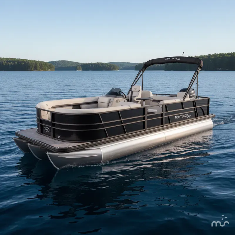 Slide: The Image of Montego Bay 8522 Fish & Cruise Tritoon & Honda 150HP 4-Stroke 2025 - 0