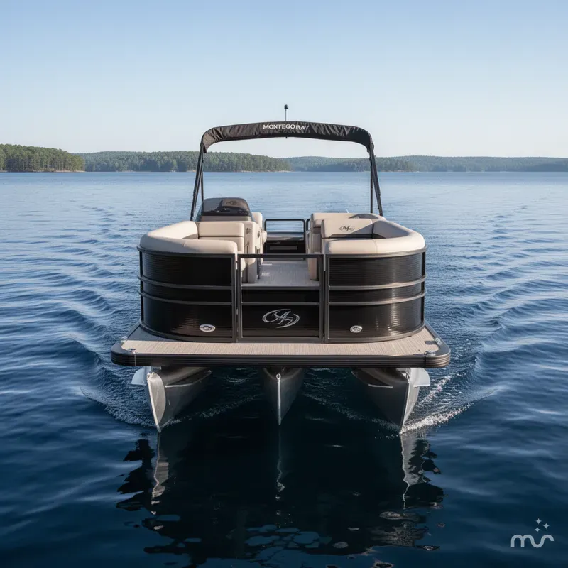Slide: The Image of Montego Bay 8522 Fish & Cruise Tritoon & Honda 150HP 4-Stroke 2025 - 1