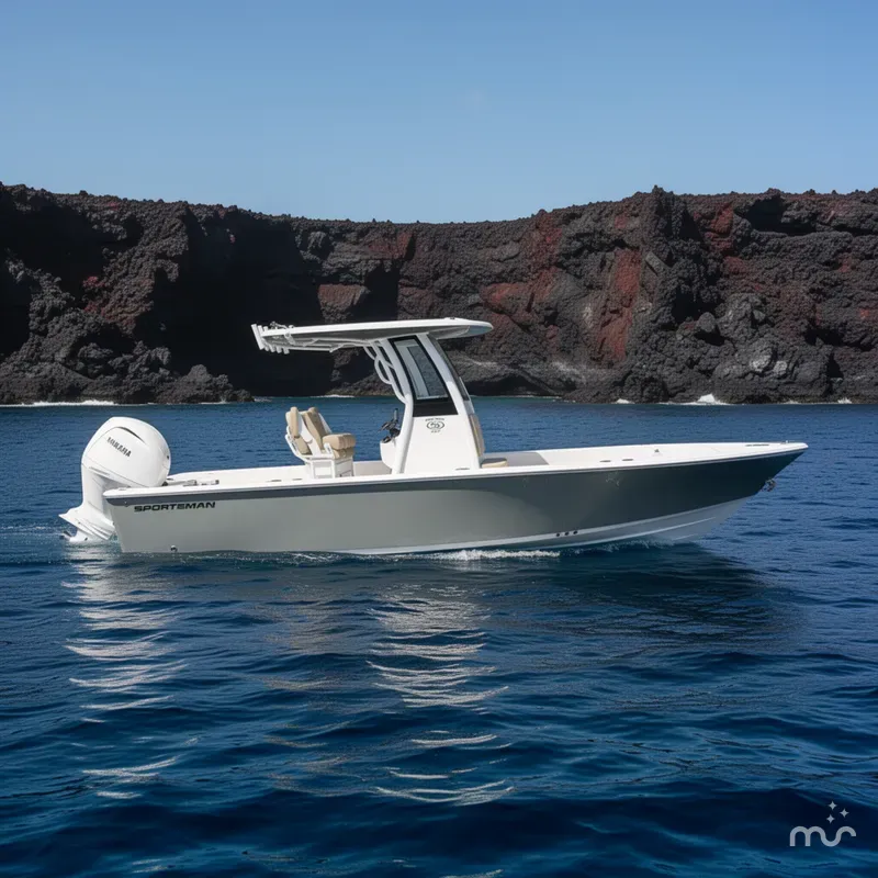 Slide: The Image of Sportsman Masters 227 Bay Boat 2025 - 2