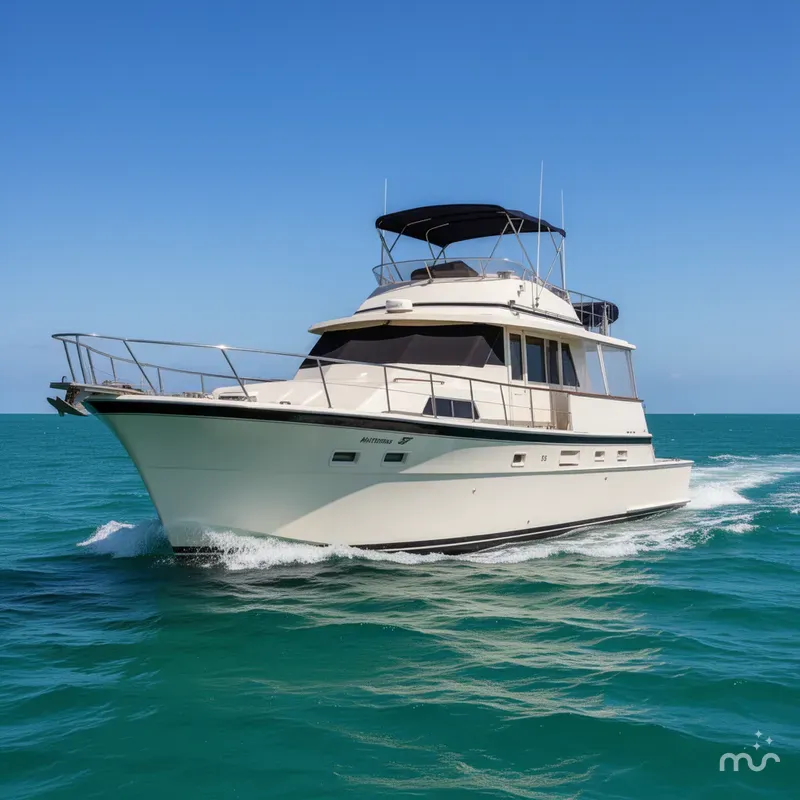 Slide: The Image of Hatteras 53 Motor Yacht 1973 - 1
