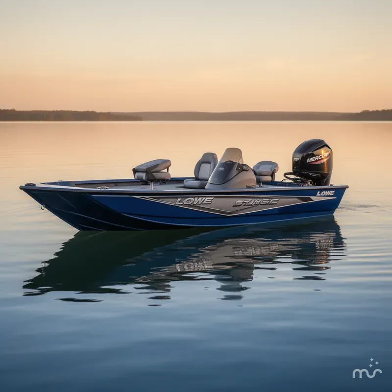 Slide: The Image of Lowe Stinger 175C W/75HP Mercury 2024 - 0
