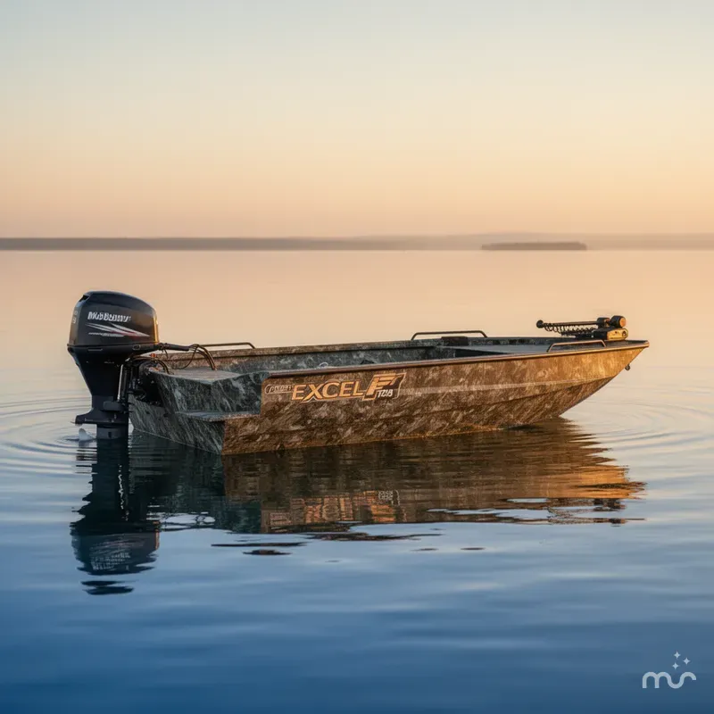 Slide: The Image of Excel 1754 F4 Shallow Water DGB W/ Mud Buddy HDR 40 Timb 2025 - 0