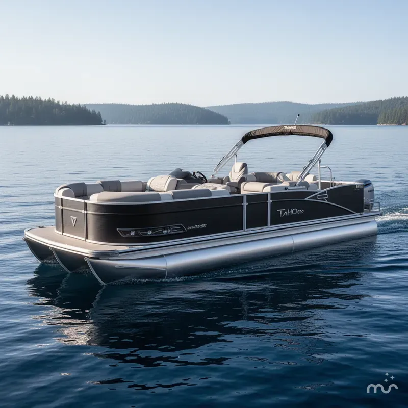 Slide: The Image of Tahoe Cascade 2385 Elite Cruise Tritoon & Honda 4-Stroke 2025 - 0