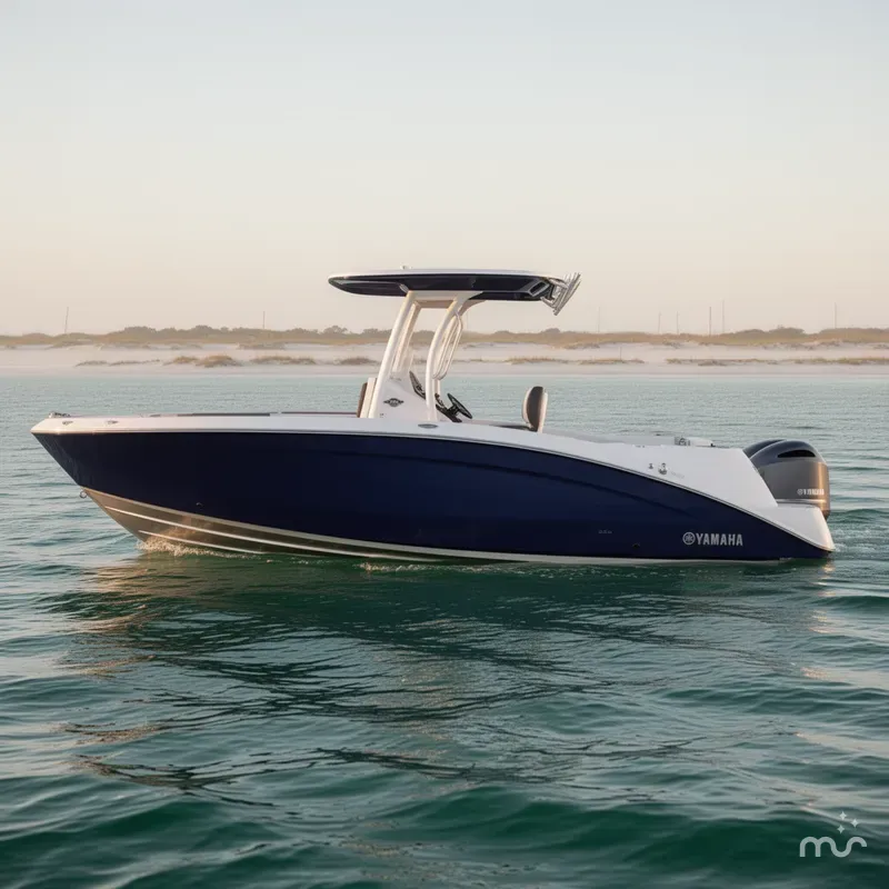 Slide: The Image of Yamaha 255 FSH SPORT H-YACHT BLUE-ALUMINUM 2025 - 2