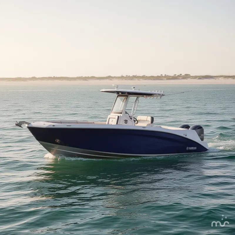 Slide: The Image of Yamaha 255 FSH SPORT H-YACHT BLUE-ALUMINUM 2025 - 4
