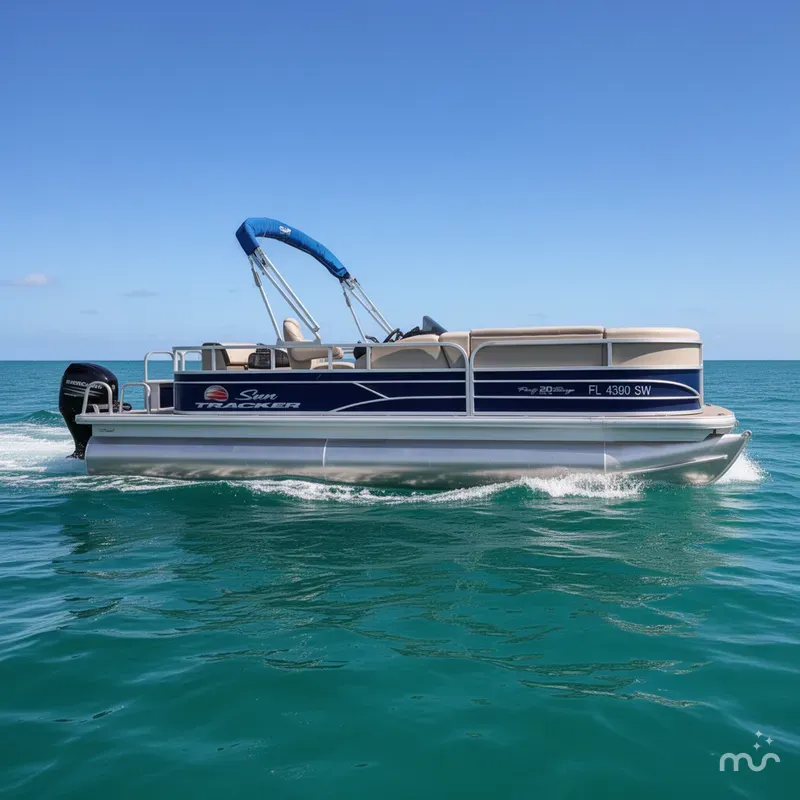 Slide: The Image of Sun Tracker Party Barge 20DLX 2018 - 1
