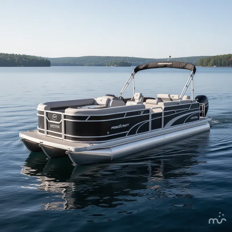 Slide: The Image of Princecraft Vectra 23 RL Swingback Lounge Pontoon & Mercury 4- 2025 - 0