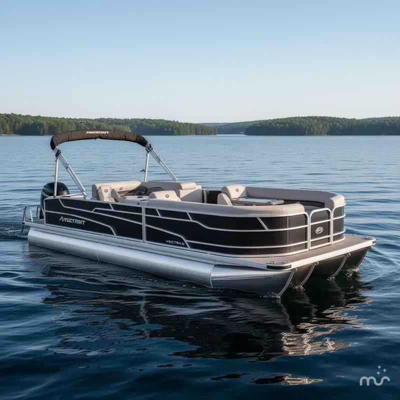 Slide: The Image of Princecraft Vectra 23 RL Swingback Lounge Pontoon & Mercury 4- 2025 - 1
