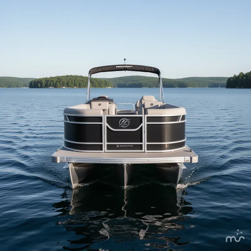 Slide: The Image of Princecraft Vectra 23 RL Swingback Lounge Pontoon & Mercury 4- 2025 - 2