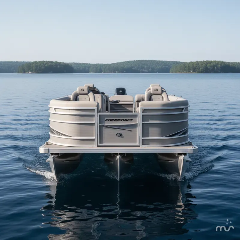 Slide: The Image of Princecraft 21 Sportfisher 4-S Quad Fish Pontoon & Mercury 4-S 2025 - 1