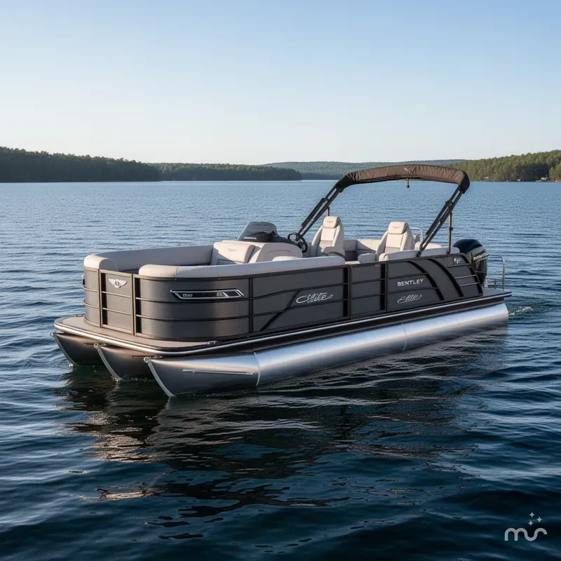 Slide: The Image of Bentley Pontoons Elite 223 Swingback Tritoon & Honda 4-Stroke EFI 2025 - 1