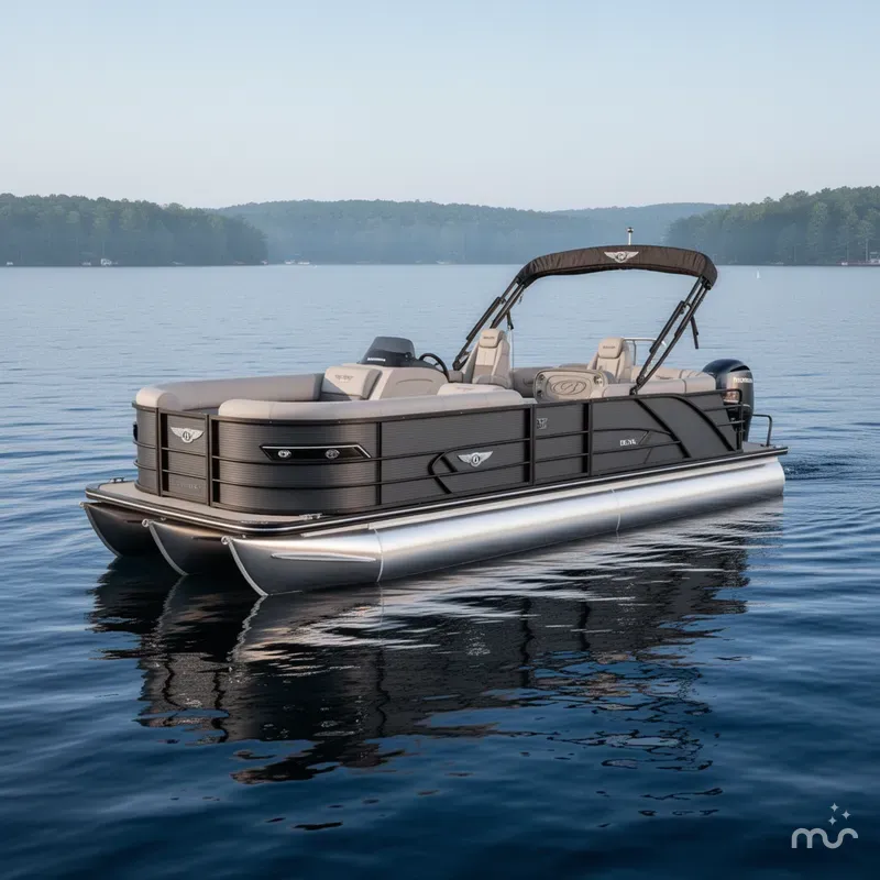 Slide: The Image of Bentley Pontoons Elite 223 Swingback Tritoon & Honda 4-Stroke EFI 2025 - 2