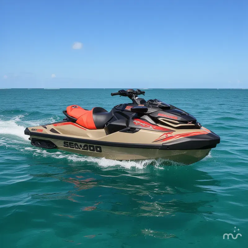 Slide: The Image of Sea-Doo RXT-X™ 325 Metallic Tan / Lava Red Premi 2025 - 0