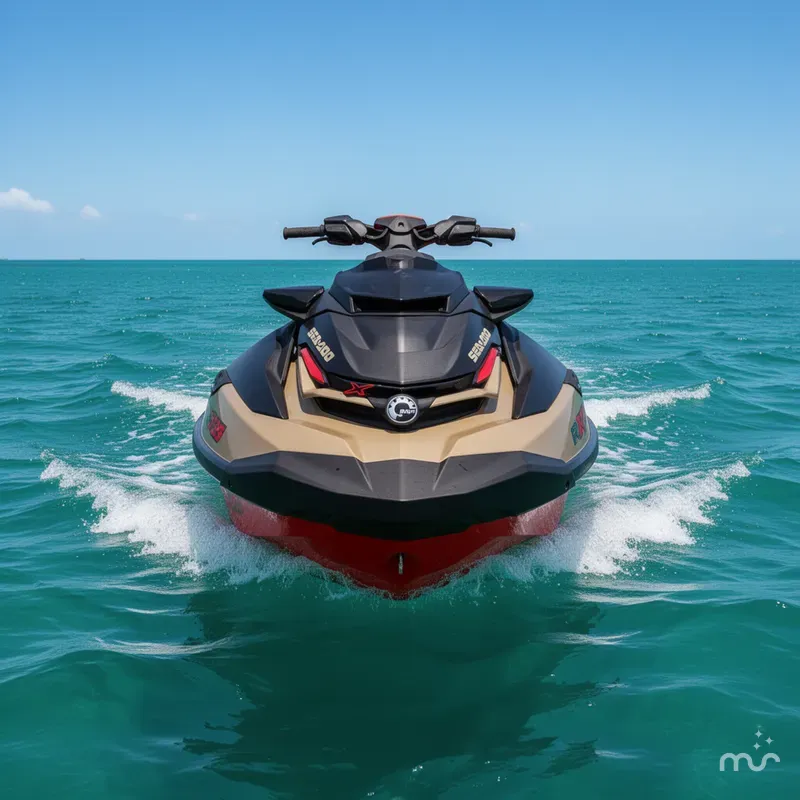 Slide: The Image of Sea-Doo RXT-X™ 325 Metallic Tan / Lava Red Premi 2025 - 1