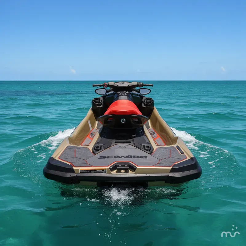 Slide: The Image of Sea-Doo RXT-X™ 325 Metallic Tan / Lava Red Premi 2025 - 3