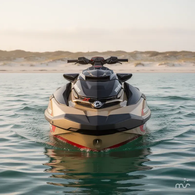 Slide: The Image of Sea-Doo RXT-X™ 325 Metallic Tan / Lava Red Premi 2025 - 1