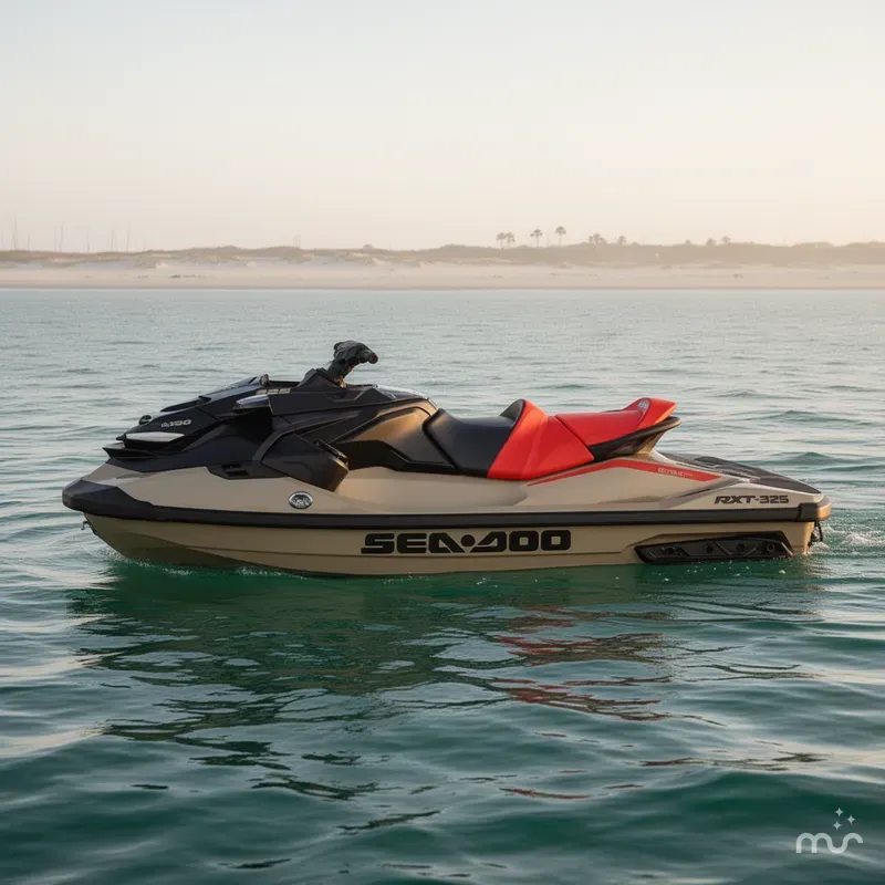 Slide: The Image of Sea-Doo RXT-X™ 325 Metallic Tan / Lava Red Premi 2025 - 2