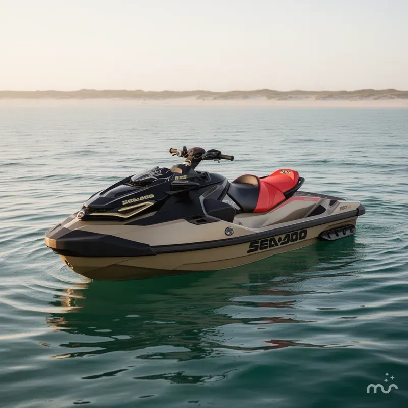 Slide: The Image of Sea-Doo RXT-X™ 325 Metallic Tan / Lava Red Premi 2025 - 4