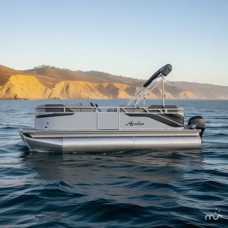 Slide: The Image of Avalon Venture Cruise 17 w/ 6.0 Torqeedo Electric Motor 2023 - 1