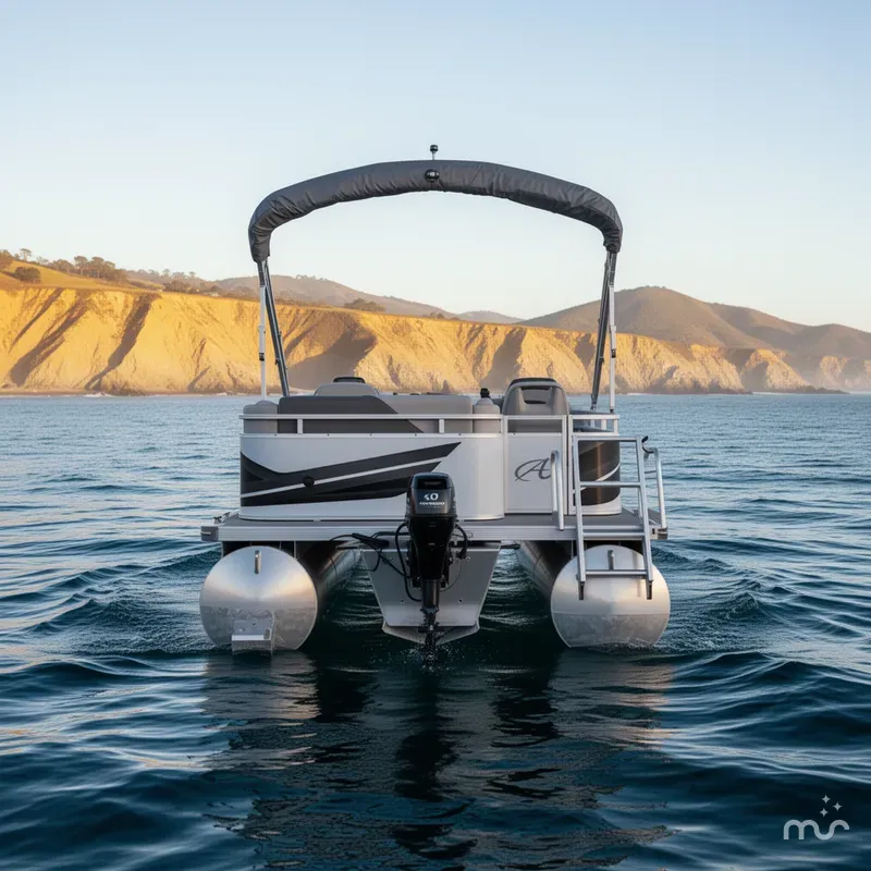 Slide: The Image of Avalon Venture Cruise 17 w/ 6.0 Torqeedo Electric Motor 2023 - 2