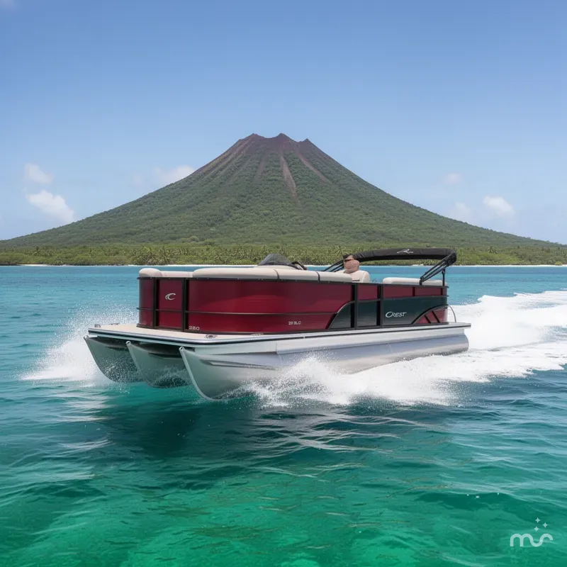 Slide: The Image of Crest Classic 220 SLC Tritoon 2025 - 2