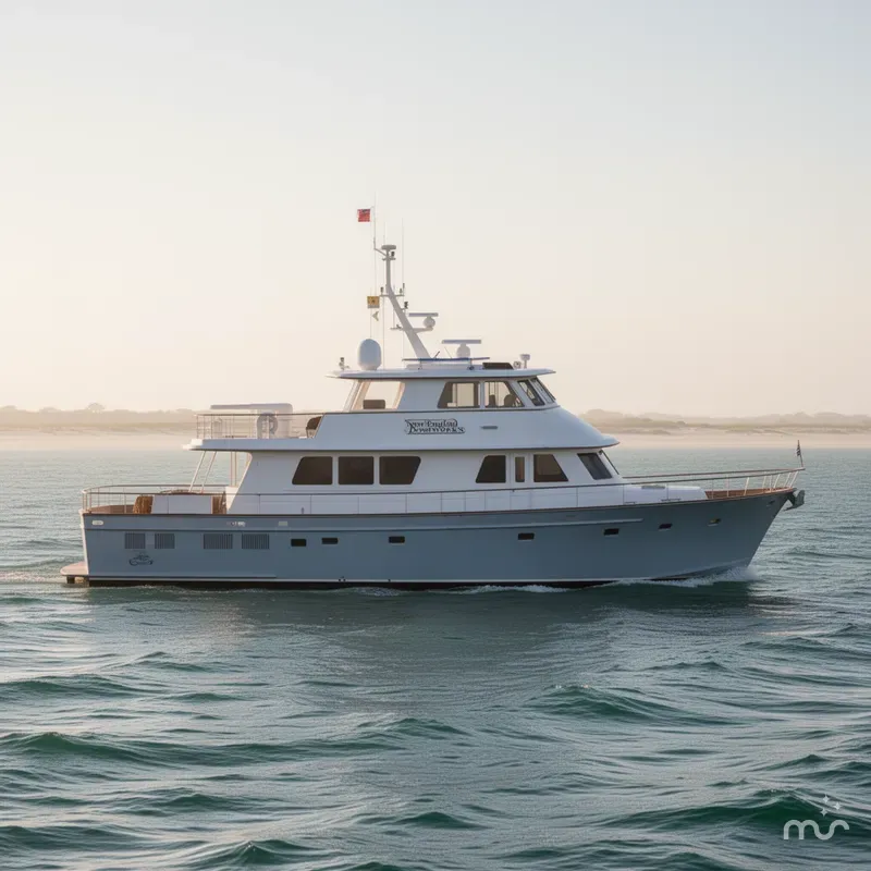Slide: The Image of New England Boatworks Enclosed Raised Pilothouse 2003 - 0