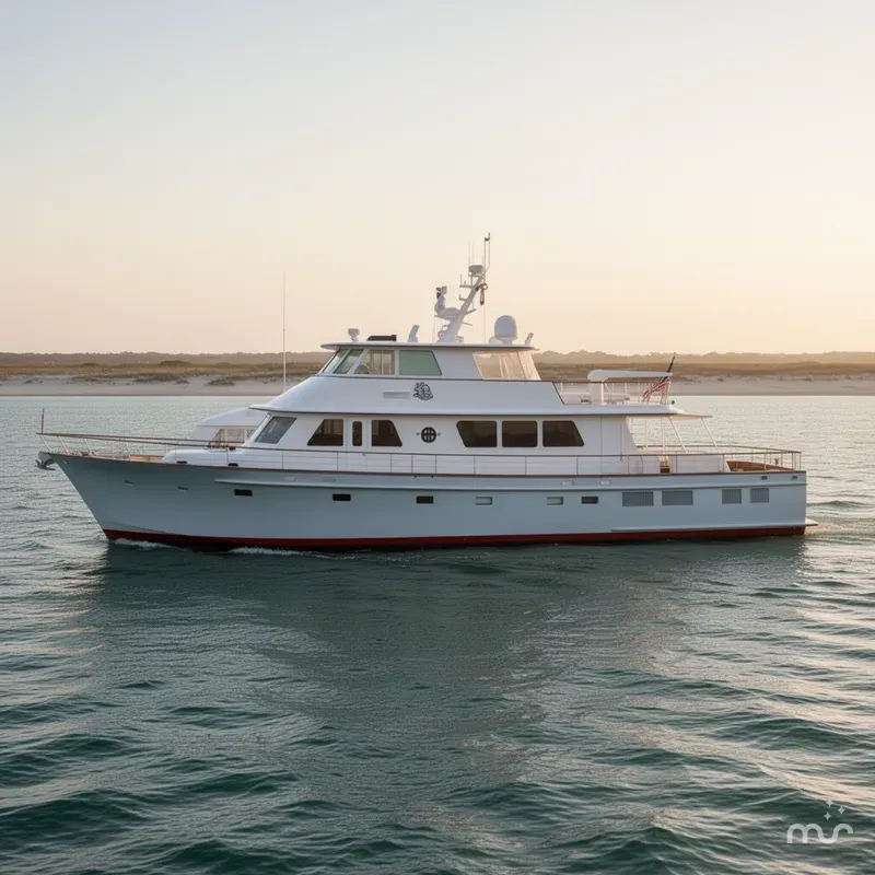 Slide: The Image of New England Boatworks Enclosed Raised Pilothouse 2003 - 1