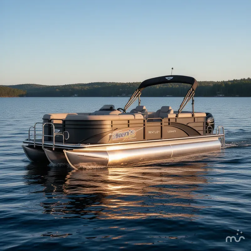 Slide: The Image of Bentley Pontoons Legacy 223 Navigator 2025 - 2