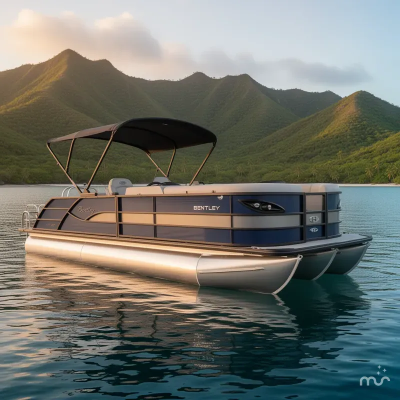 Slide: The Image of Bentley Pontoons Legacy 220 Swingback 2025 - 2