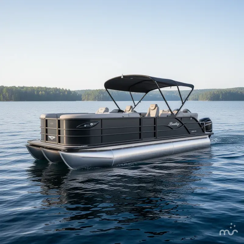 Slide: The Image of Bentley Pontoons Legacy 220 Quad Swingback 2025 - 1