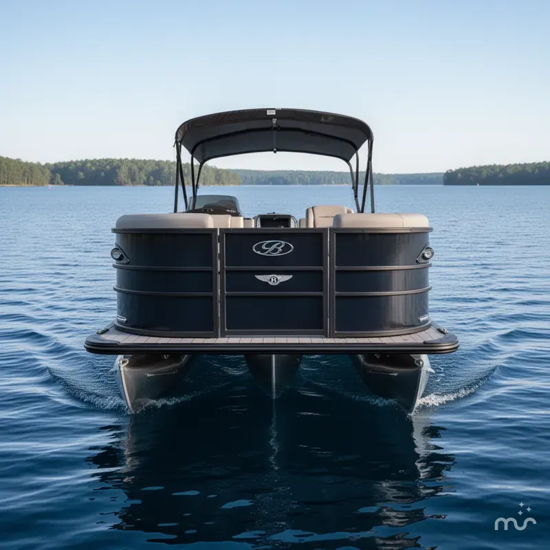 Slide: The Image of Bentley Pontoons Legacy 220 Quad Swingback 2025 - 2