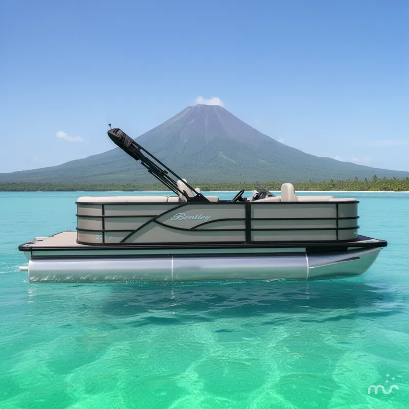 Slide: The Image of Bentley Pontoons FISH 200 CW 2025 - 2